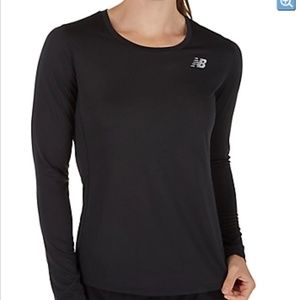 NEW BALANCE-Black Women's Long Sleeve Shirt